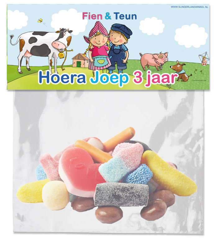 Snoepzak label traktatie printables in heel veel verschillende thema's